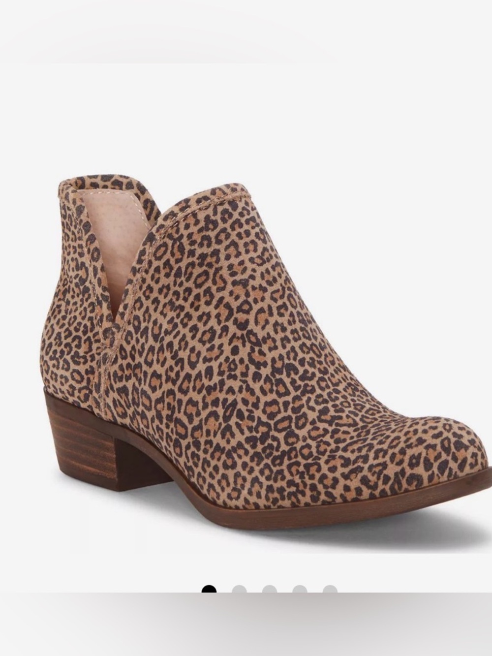 Lucky Brand Women's Baley ankle boots in a leopard print pattern, sz 6,  guc